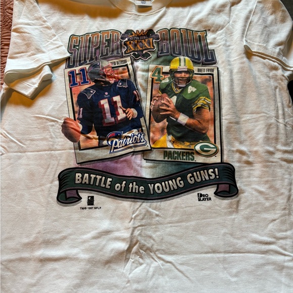 Vintage Packers Pro Player Super Bowl Graphic Tee - White - Picture 1 of 2